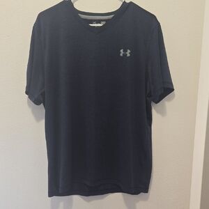 Under Armour Men's Dark Blue V-Neck Tee